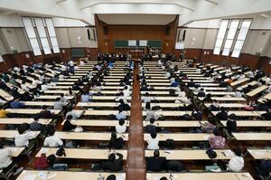2024年1月に行われた大学入学共通テスト=東京都文京区の東大
