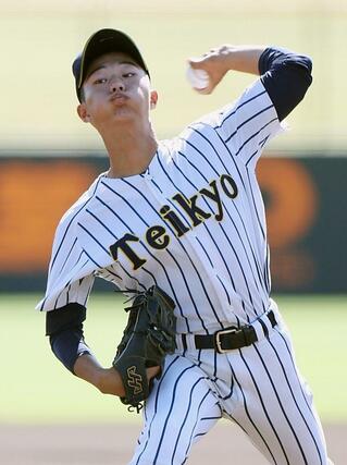 開志学園－帝京長岡　帝京長岡先発の工藤壱朗＝三条パール