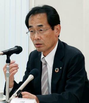 　定例会見で大阪・関西万博会場の跡地開発について言及する関西経済同友会の永井靖二代表幹事＝３１日午後、大阪市北区