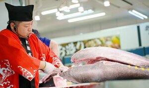 大起水産『生・本まぐろ一斉解体ショー』