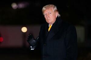 　トランプ米大統領＝９日、ワシントン（ゲッティ＝共同）