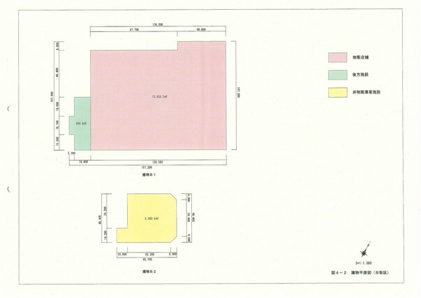 
B街区の建物平面図（クリックで拡大画像が見られます）
