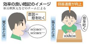 　効率の良い暗記のイメージ