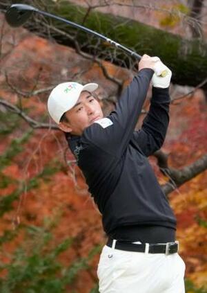 第3日、通算5アンダーで6位の金子駆大=東京よみうりCC