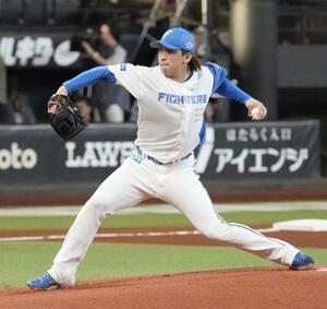 中日戦に先発した日本ハム・細野=エスコンフィールド