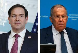 ルビオ米国務長官、ロシアのラブロフ外相(いずれもゲッティ=共同)