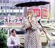 汚職議員に投票しないよう呼びかける参院議員の市川房枝＝１９７９年、東京・渋谷駅前