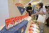 新潟伊勢丹で販売が始まった「米山プリンセス」=3日、新潟市中央区