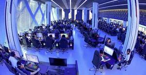 平壌の和盛地区に開業したゲームセンター「和盛コンピューター娯楽館」。9月14日付の労働新聞が掲載した(コリアメディア提供・共同)