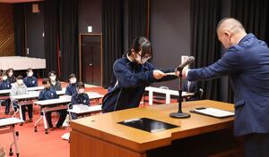 出雲崎町が設ける学習塾の開講式＝出雲崎町米田