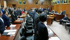 　刑事訴訟法改正案を可決した衆院法務委＝１２日午前