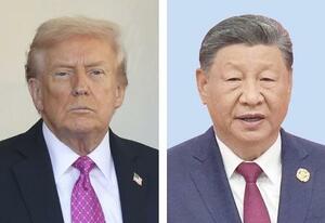 　トランプ米大統領（ゲッティ＝共同）、中国の習近平国家主席