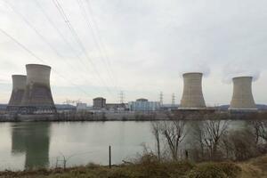 スリーマイルアイランド原発=2019年3月、米ペンシルベニア州(共同)