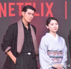 Netflixシリーズ『地獄に堕ちるわよ』配信記念PARTYに参加した（左から）中島歩、三浦透子 （C）ORICON NewS inc.