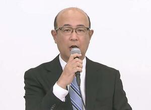 オンラインの記者会見で2026年3月期連結決算について説明する、トヨタ自動車の近健太社長=8日午後
