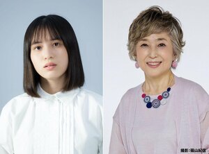 島田愛梨珠さん(左)と竹下景子さん(撮影・篠山紀信)