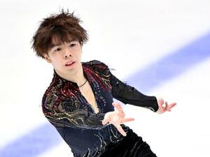 男子フリー 演技する佐藤駿=東京辰巳アイスアリーナ