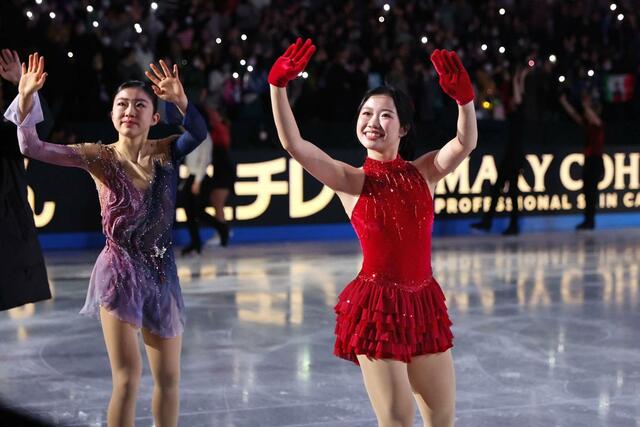 エキシビションのフィナーレに登場する中井亜美