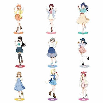 アクリルスタンド（全18種）　©2013 プロジェクトラブライブ！　 ©2017 プロジェクトラブライブ！サンシャイン!!