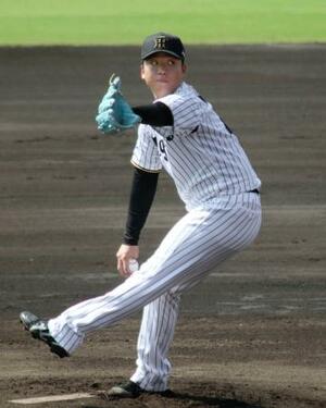 秋季教育リーグのくふうハヤテ戦に先発した阪神・村上=宮崎市