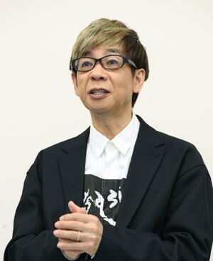 「声優陣が思いを込めためぐみさんのアニメを、多くの人に見てもらいたい」と語る山寺宏一さん=25日、東京都