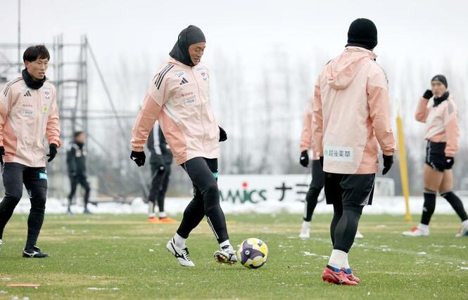 新潟で最後の全体練習に臨むDF千葉和彦