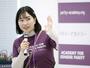 　女性の政治リーダーシップを培う団体で、トレーナーを務める千葉大大学院生の山崎彩音さん＝１０月、東京都中央区