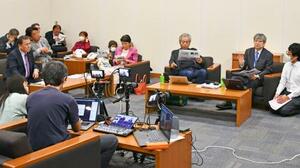 スパイ防止法に反対する野党議員や弁護士らが開いた勉強会=22日午後、東京都内