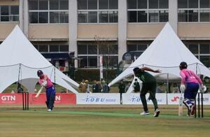 　栃木県佐野市で開かれたクリケットの「エンバシー・カップ」＝１０月