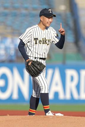 英明－帝京長岡　帝京長岡の先発工藤壱朗＝明治神宮野球場