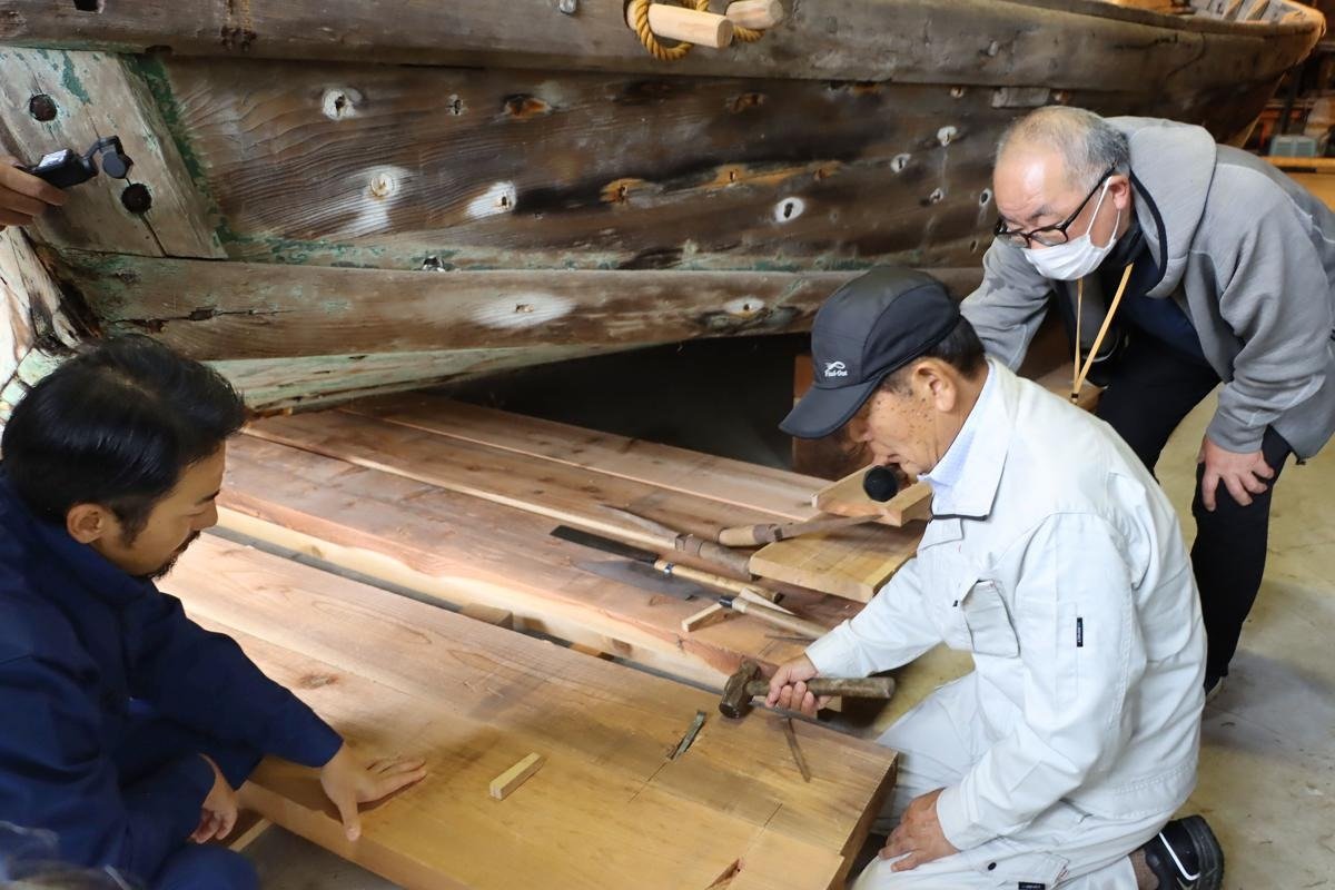 能登半島地震で損壊した国文化財の木造和船、技術伝え元の姿に…佐渡の