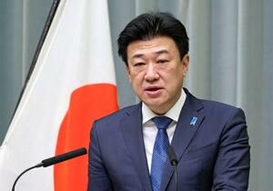 　記者会見する木原官房長官＝１３日午前、首相官邸