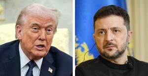 　トランプ米大統領（ロイター＝共同）、ウクライナのゼレンスキー大統領