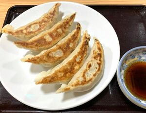 「黄金の里会館」の人気メニューを冷凍食品に加工した「ジャンボ餃子」