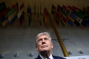 　トランプ米大統領＝１月２９日、ワシントン（ロイター＝共同）