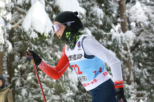 距離　女子３キロクラシカル　８位の今成結菜（六日町）