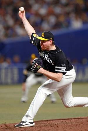 　６回途中１失点で４勝目を挙げたソフトバンクのスチュワート＝バンテリンドーム