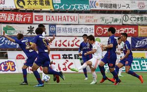 第2節甲府戦 渡辺新太が決めた先制ゴール=6月27日、山梨中銀スタジアム