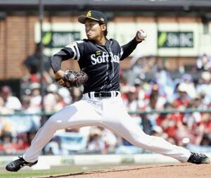 楽天戦に先発し、6回無失点でプロ初勝利を挙げたソフトバンク・前田悠=楽天モバイルパーク