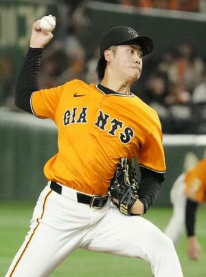 日本ハム戦に先発した巨人・西舘=東京ドーム