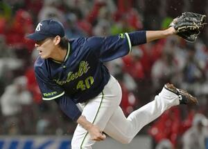 広島戦に先発したヤクルト・高梨=マツダ