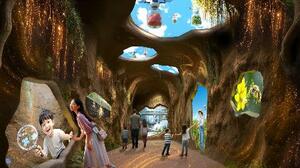 　パソナグループが今年秋ごろに開業する複合施設の展示イメージ（同社提供）