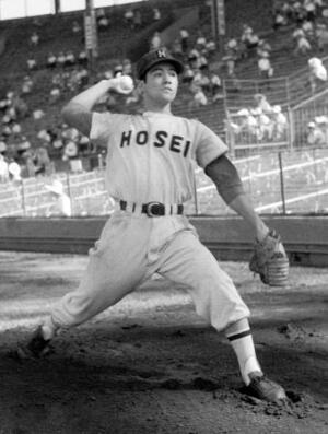 神奈川・法政二高時代の柴田勲さん。エースとして1960年夏、61年春の甲子園大会連覇の立役者になった=61年8月撮影