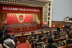 　開幕した中国全人代＝３月５日、北京の人民大会堂（共同）