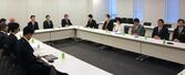 　整備新幹線に関する与党プロジェクトチームの会合＝１２日午前、国会