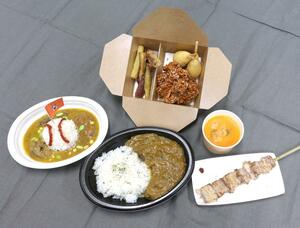 県産食材を使ったカレーなどの球団オリジナル「スタジアムグルメ」