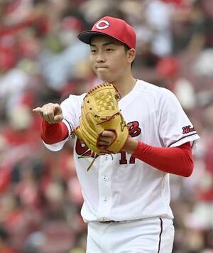 6回無失点で2勝目を挙げた広島・常広=マツダ