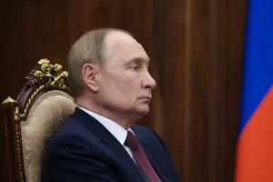 ロシアのプーチン大統領=18日、モスクワ(AP=共同)