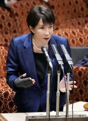 参院予算委で答弁する高市首相=18日午後