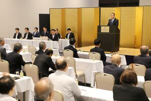 自民党県連の総務会=9月20日、新潟市中央区